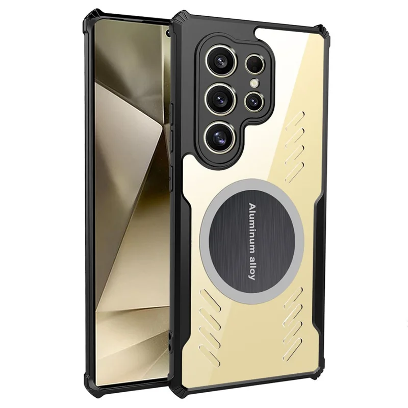 Pour Samsung Galaxy S23 Ultra Étui Coins Renforcés TPU + Acrylique Dissipation Thermique Coque de Téléphone