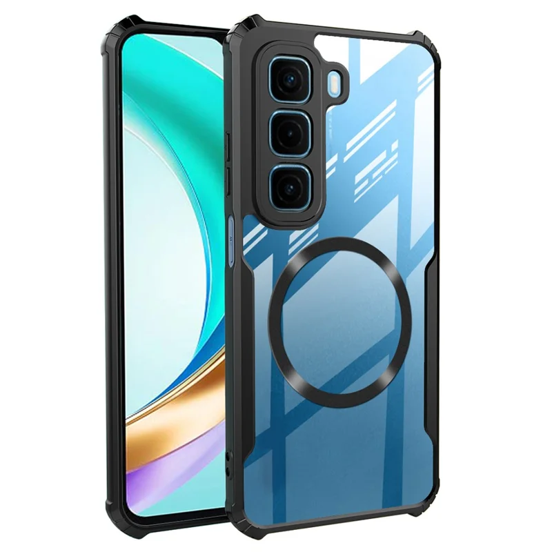 For Infinix Hot 50 5G Case Compatible with MagSafe Reinforced Corners TPU + Acrylic Phone Cover