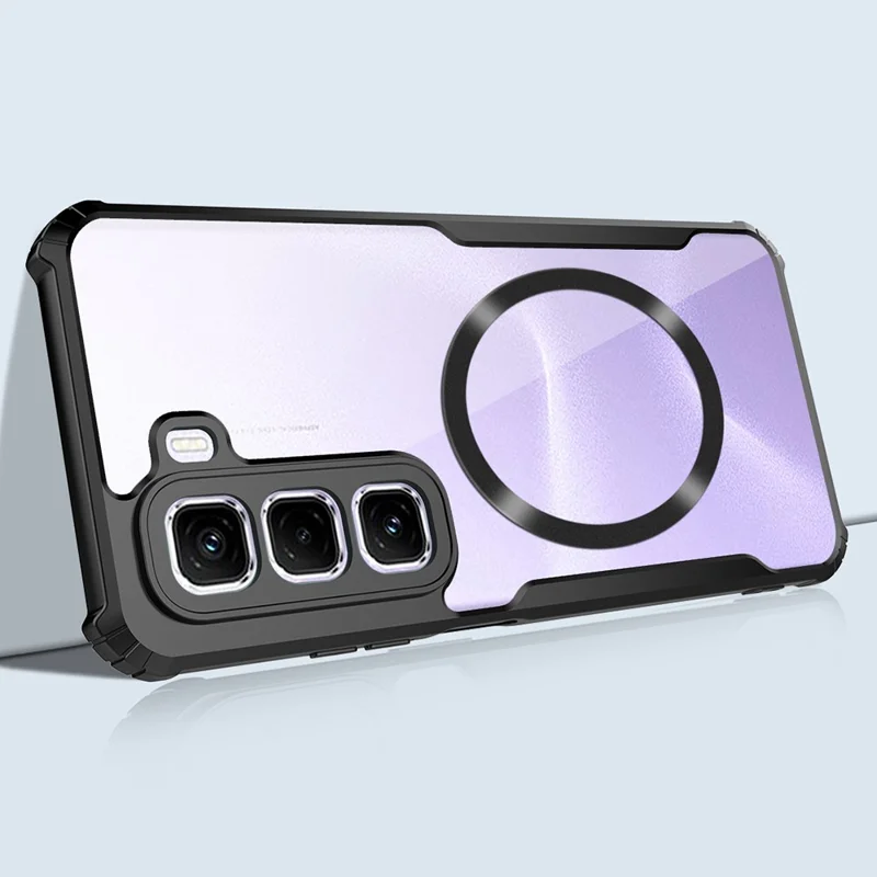 Für Infinix Hot 50 Pro+ 4G Hülle MagSafe-kompatibel Verstärkte Ecken TPU + Acryl Handyhülle