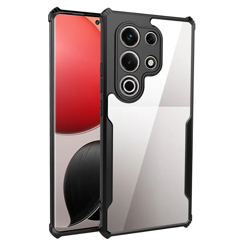 For itel S25 Ultra Case Reinforced Corners TPU + Acrylic Clear Phone Cover