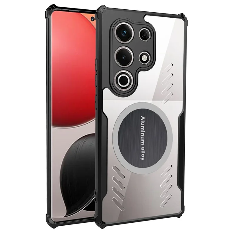 For itel S25 Ultra Case Reinforced Corners TPU + Acrylic Heat Dissipation Phone Cover