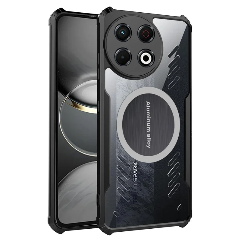 For TECNO Spark 30 Pro 4G Case Reinforced Corners TPU + Acrylic Heat Dissipation Phone Cover