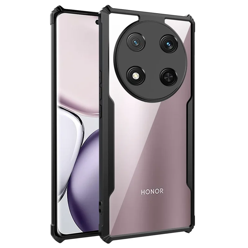 Capa Para Honor X9c 5G Cantos Reforçados TPU + Capa de Telefone Acrílica Transparente