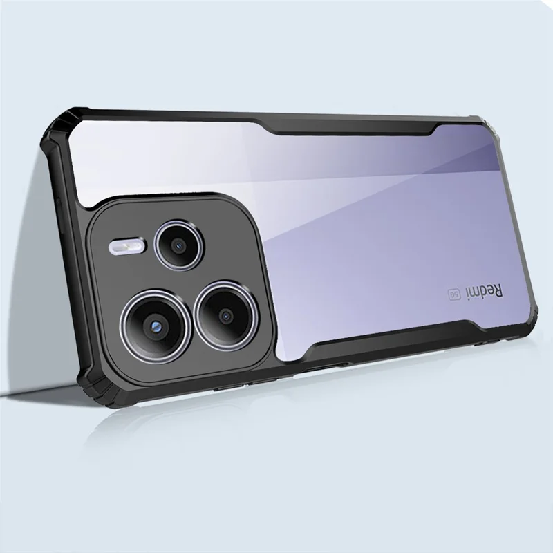 For Xiaomi Redmi Note 14 4G (163.25mm) Case Reinforced Corners TPU + Acrylic Clear Phone Cover