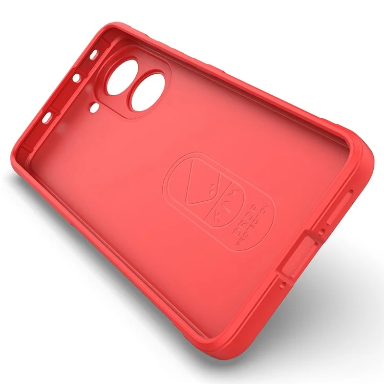 Cover per Xiaomi Redmi Turbo 4 5G / Poco X7 Pro 5G Custodia Antiurto Morbida in TPU Resistente per Retro Telefono - Rosso