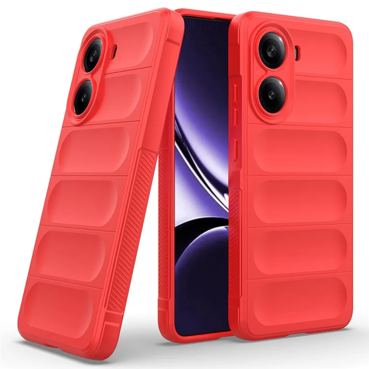 Cover per Xiaomi Redmi Turbo 4 5G / Poco X7 Pro 5G Custodia Antiurto Morbida in TPU Resistente per Retro Telefono - Rosso