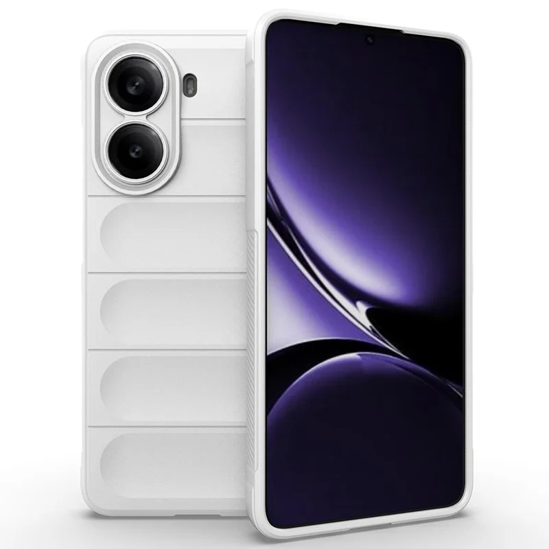 For Xiaomi Redmi Turbo 4 5G  /  Poco X7 Pro 5G Case Anti-Drop Soft TPU Rugged Phone Back Cover - White