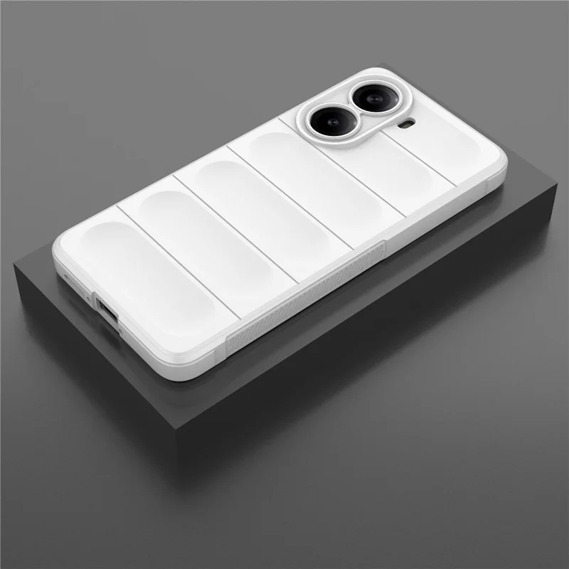 For Xiaomi Redmi Turbo 4 5G  /  Poco X7 Pro 5G Case Anti-Drop Soft TPU Rugged Phone Back Cover - White