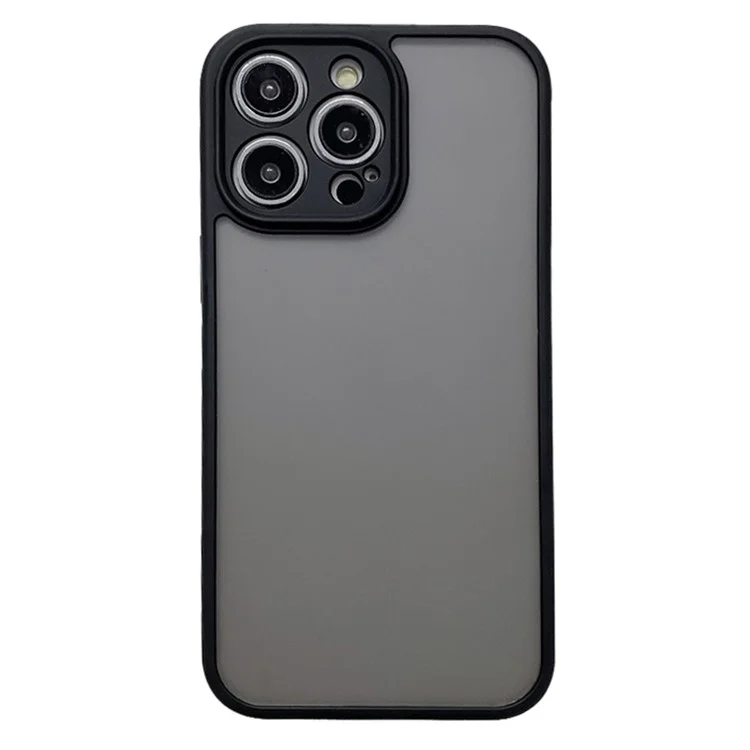 For iPhone 15 Pro Case PC + TPU Heat Dissipation Phone Back Cover Skin Touch - Black