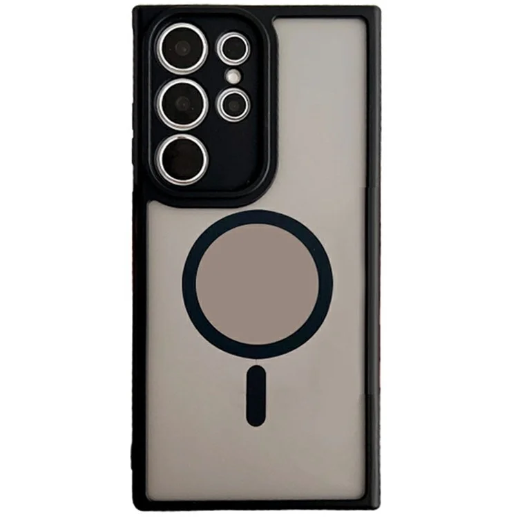 Étui pour Samsung Galaxy S23 Ultra Compatible avec MagSafe TPU + PC Finition Mate au Toucher - Noir