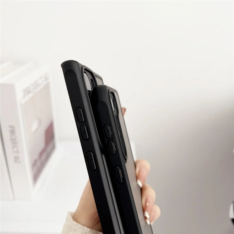 For Samsung Galaxy S23 Magnetic Case TPU + PC Skin Touch Matte Phone Cover - Black