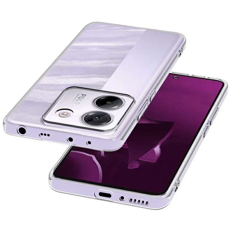 For Xiaomi Poco M7 Pro 5G Clear Phone Case Ultra-Thin Flexible TPU Back Cover