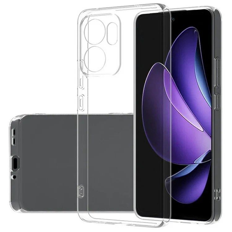 Funda transparente ultrafina de TPU flexible para Oppo Reno13 F 5G
