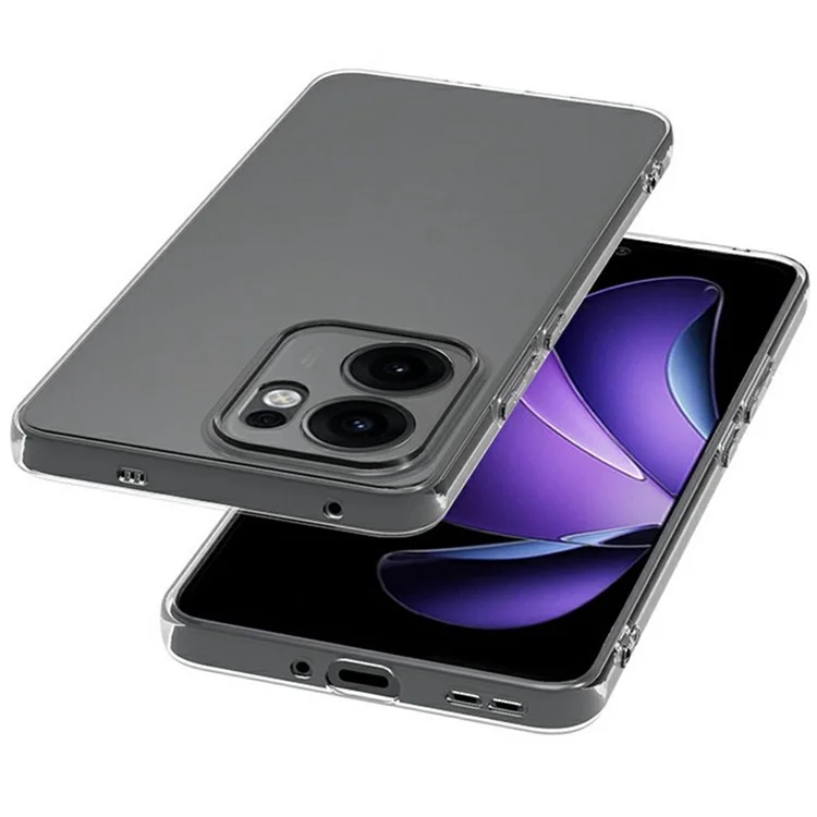 Funda transparente ultrafina de TPU flexible para Oppo Reno13 F 5G