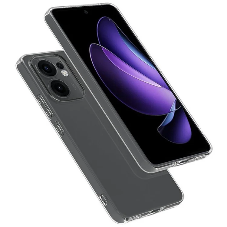 Funda transparente ultrafina de TPU flexible para Oppo Reno13 F 5G