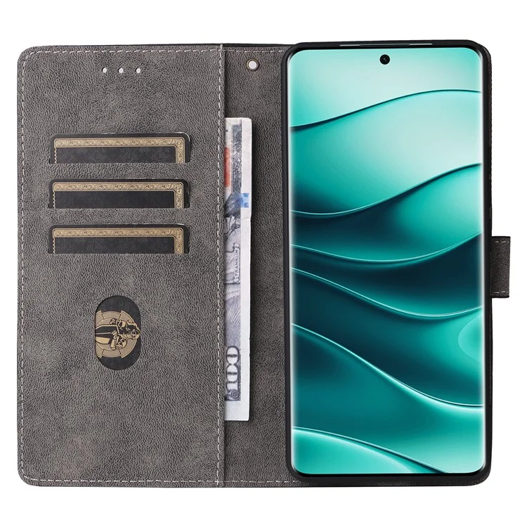 Funda Tipo Cartera para Xiaomi Redmi Note 14 Pro 4G con Bloqueo RFID, Cubierta de Cuero Sintético con Soporte de Visualización - Negro