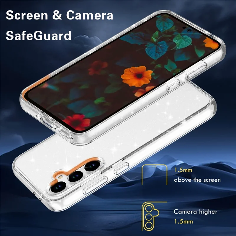 For Samsung Galaxy A37 5G / A36 5G / A56 5G Case PC + TPU Shockproof Clear Phone Cover - Transparent