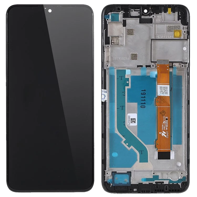 For Alcatel 3L (2020) 5029 Grade C LCD Screen and Digitizer Assembly + Frame Part (Without Logo)