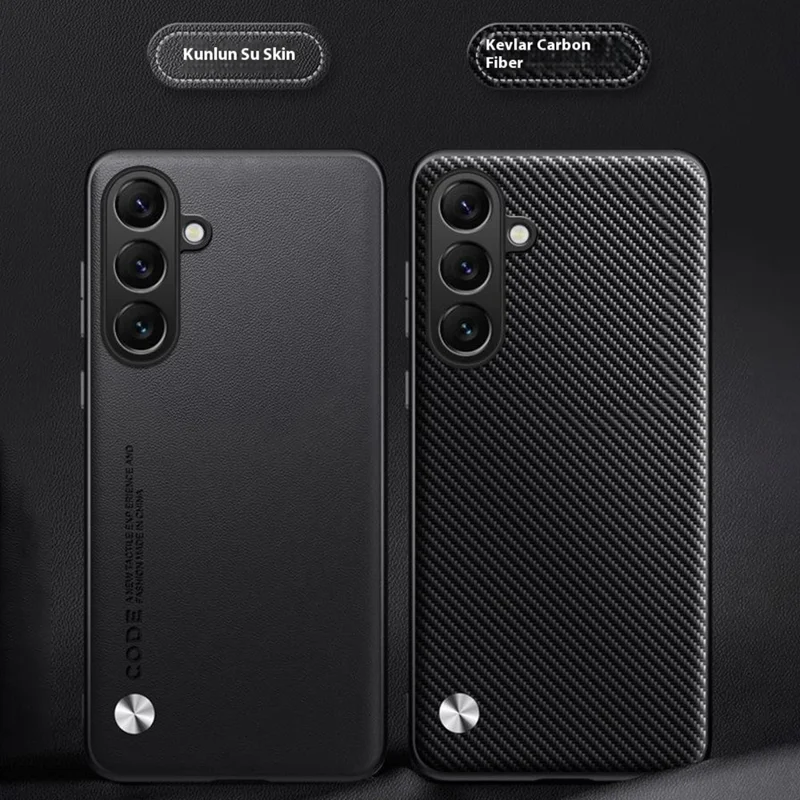 Voor Samsung Galaxy A55 5G Hoesje Anti-Val TPU + PU Leren Structuur Telefoon Beschermhoes - Zwart