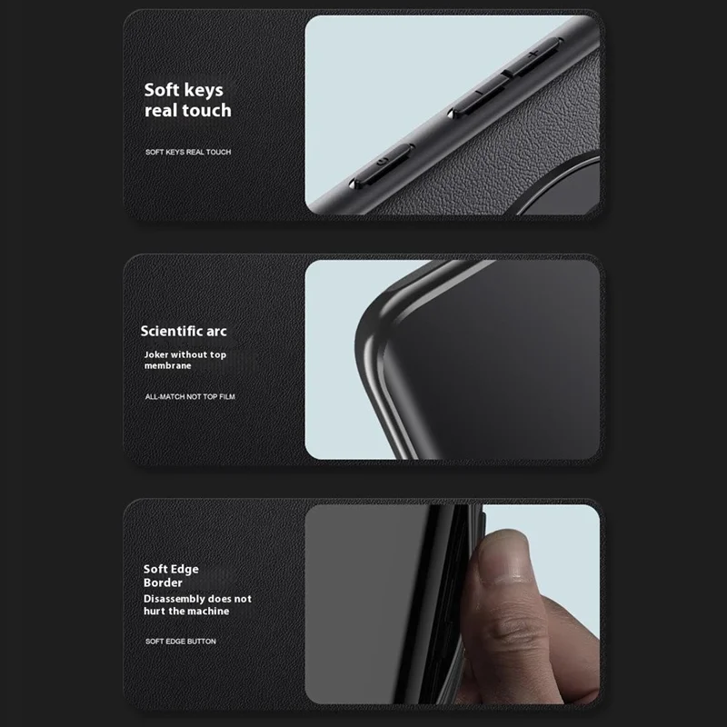 Voor Samsung Galaxy A55 5G Hoesje Anti-Val TPU + PU Leren Structuur Telefoon Beschermhoes - Zwart