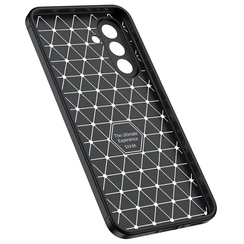 For Samsung Galaxy A26 5G Case Litchi Texture TPU Flexible Phone Cover, Black