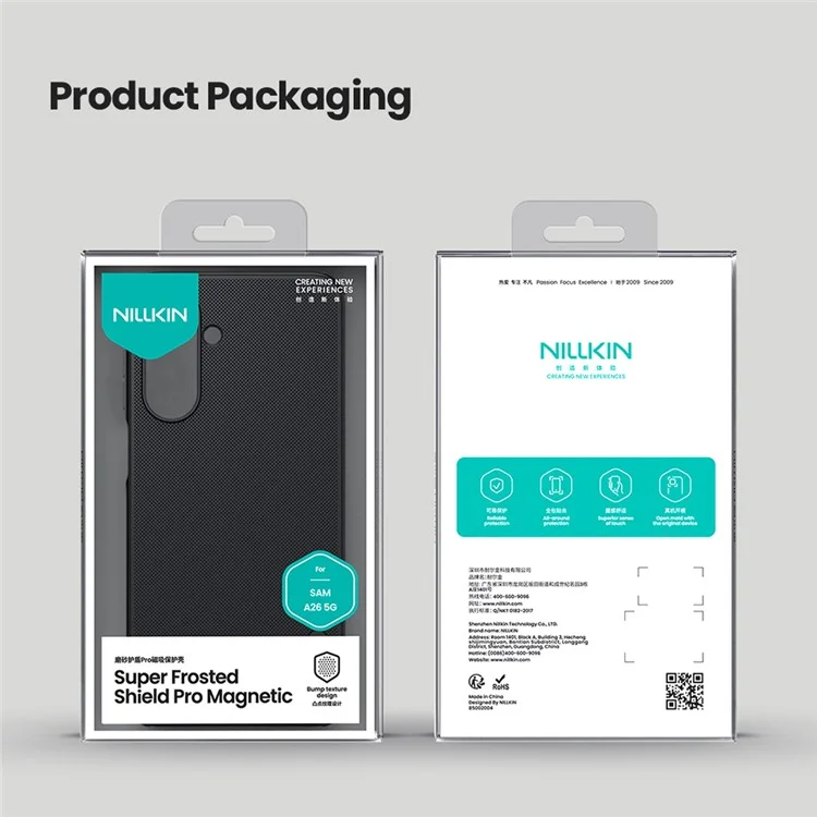 NILLKIN Frosted Shield Pro per Samsung Galaxy A26 5G Cover Compatibile con MagSafe PC + TPU Custodia per Cellulare