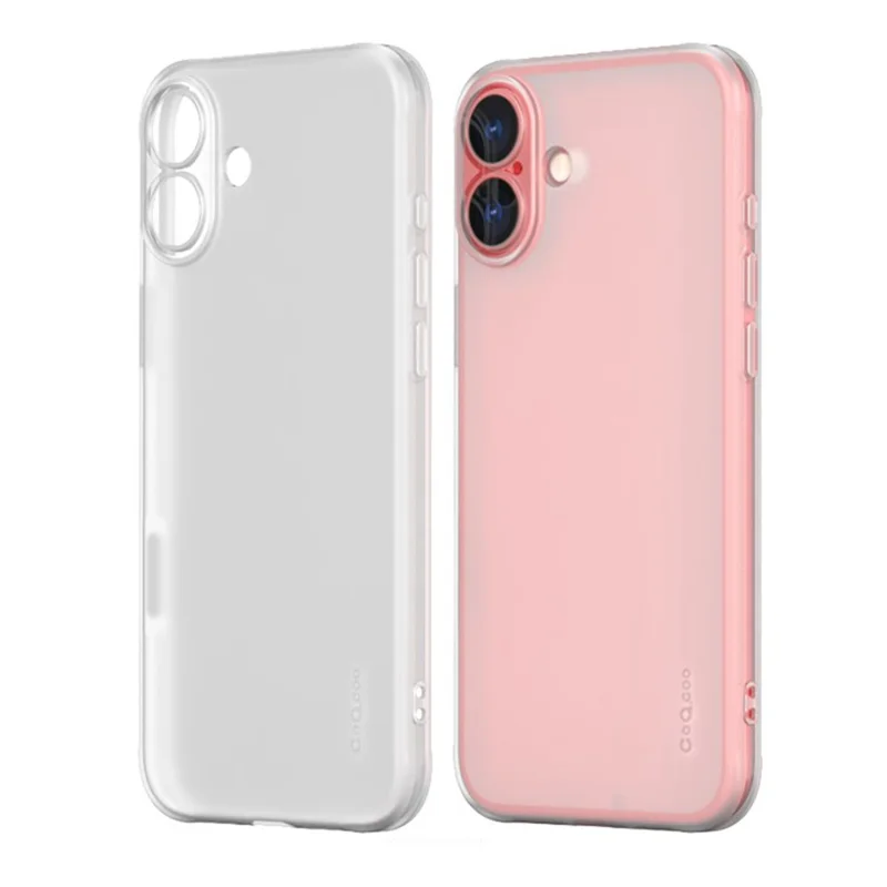Q.COO For iPhone 16 Plus Case Drop Protection TPU Protective Phone Back Cover - Transparent