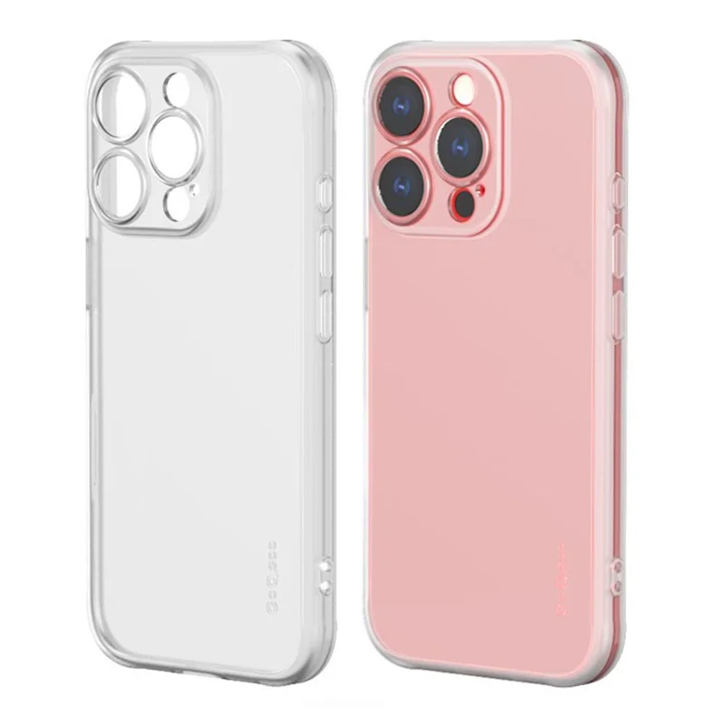 Q.COO For iPhone 16 Pro Case Drop Protection TPU Protective Phone Back Cover - Transparent