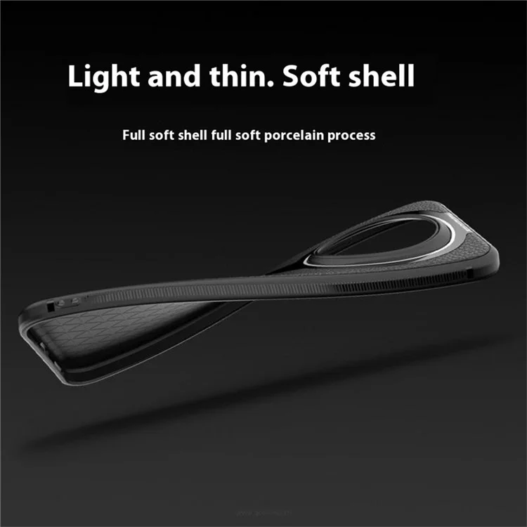 Q.COO Para Honor Magic7 Pro 5G Funda Antigolpes de Cuero PU + TPU + Acrílico Carcasa para Móvil - Negro