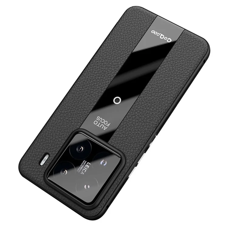 Q.COO Handyhülle für Xiaomi 15 Stoßfest PU + TPU + Acryl Schutzhülle - Schwarz