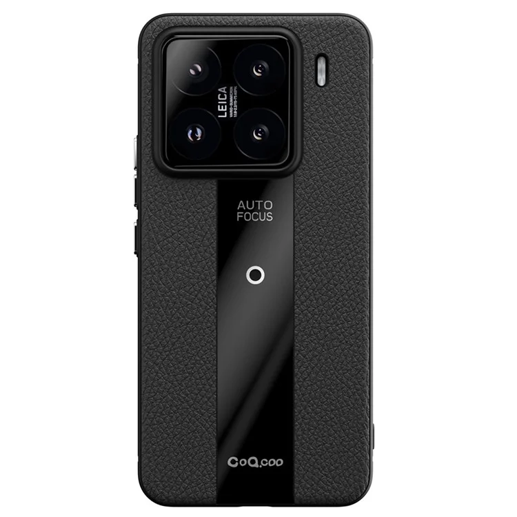 Q.COO Handyhülle für Xiaomi 15 Stoßfest PU + TPU + Acryl Schutzhülle - Schwarz