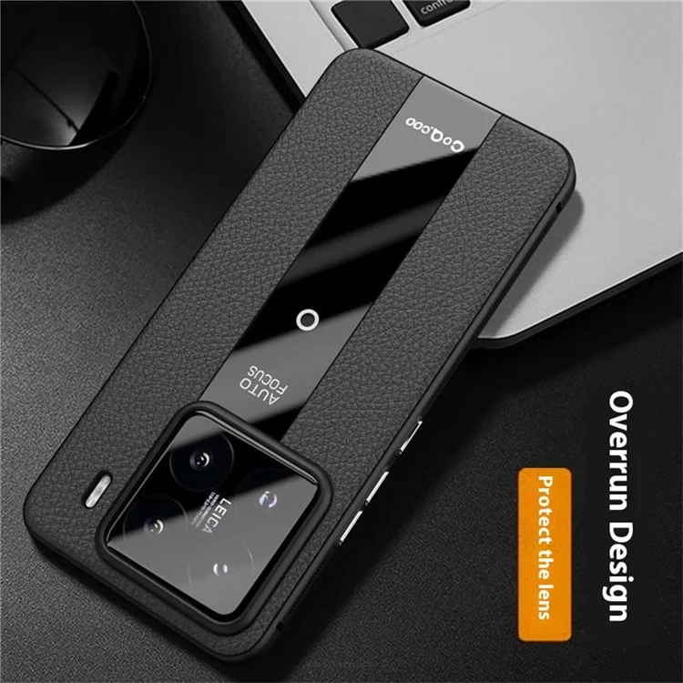 Q.COO Handyhülle für Xiaomi 15 Stoßfest PU + TPU + Acryl Schutzhülle - Schwarz
