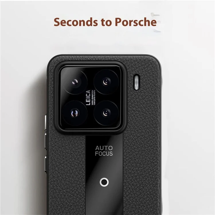Q.COO Handyhülle für Xiaomi 15 Stoßfest PU + TPU + Acryl Schutzhülle - Schwarz