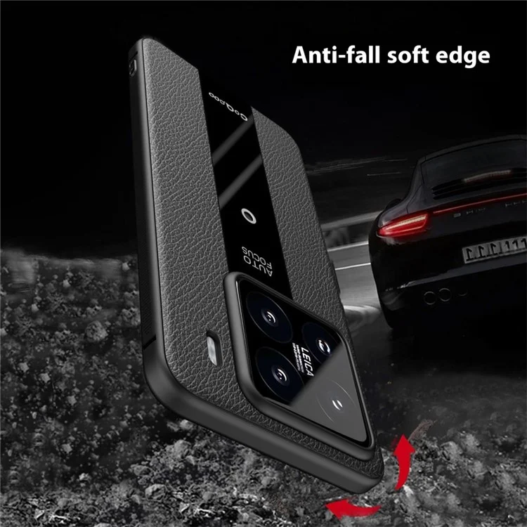Q.COO Handyhülle für Xiaomi 15 Stoßfest PU + TPU + Acryl Schutzhülle - Schwarz