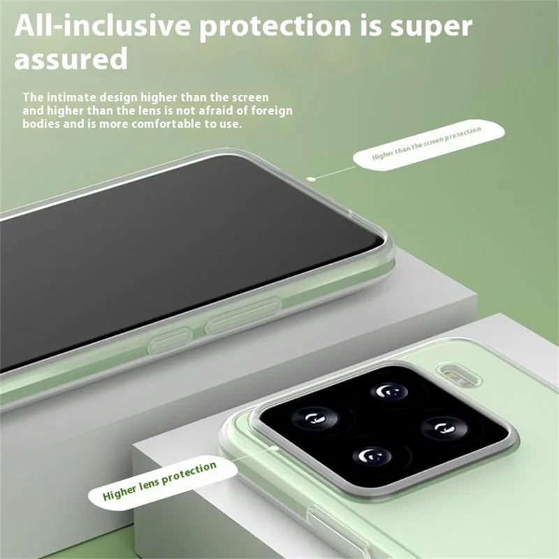 Q.COO For Xiaomi 15 Case Drop Protection TPU Protective Phone Back Cover - Transparent