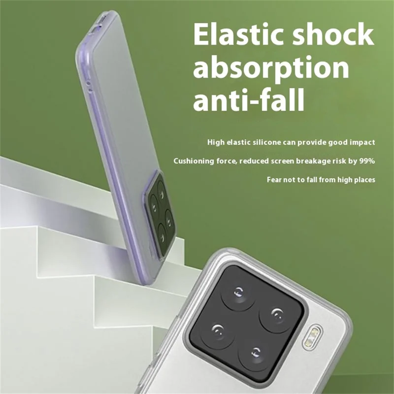 Q.COO For Xiaomi 15 Case Drop Protection TPU Protective Phone Back Cover - Transparent