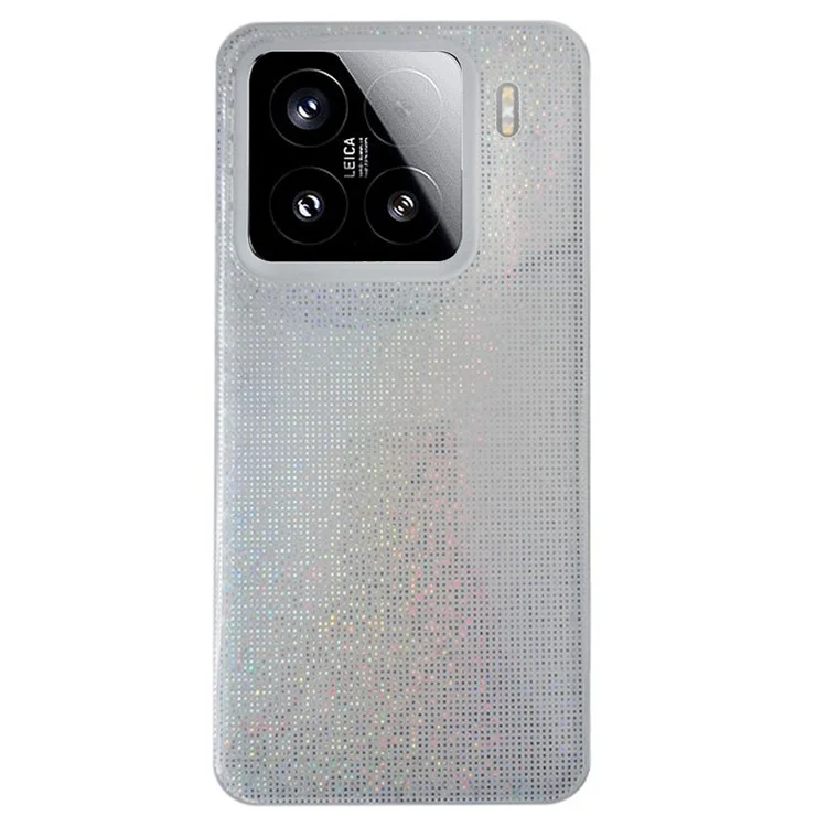 Q.COO Pour Xiaomi 15 Étui Souple Scintillant en TPU Protection Téléphone - Gris