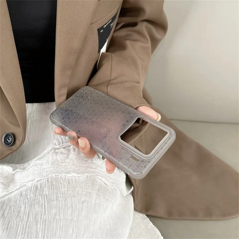 Q.COO For Xiaomi 15 Pro Case Sparkling Soft TPU Phone Protective Back Cover - Grey