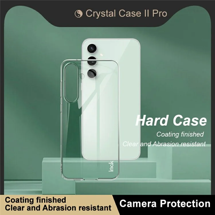 IMAK Crystal Case II Pro for Samsung Galaxy S24 FE Clear Case PC Protective Phone Cover
