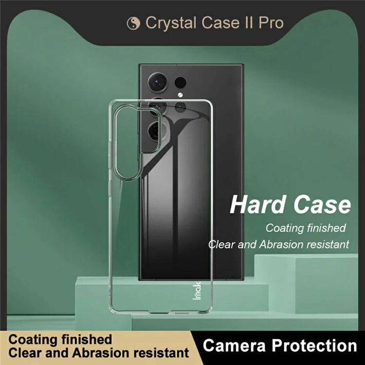 IMAK Crystal Case II Pro für Samsung Galaxy S25 Ultra Hülle Transparente PC Schutzhülle