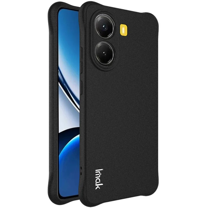IMAK Per Xiaomi Redmi Turbo 4 5G / Poco X7 Pro 5G Cover TPU per Cellulare Antiurto con Protezione Airbag - Nero Opaco