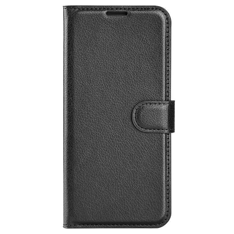 For Xiaomi Poco X7 Pro 5G Case Litchi Texture Shockproof Leather Wallet Phone Cover - Black
