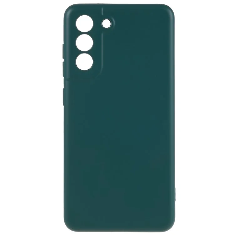 Funda delgada de 2,0 mm para Samsung Galaxy S21 4G/5G, funda a prueba de golpes, borde en arco, funda de TPU antibalas - Verde medianoche