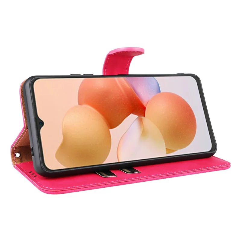 Voor Cubot A10 Leren Hoesje Met Huidgevoel Anti-val Portemonnee Flip Telefoonhoes - Roze