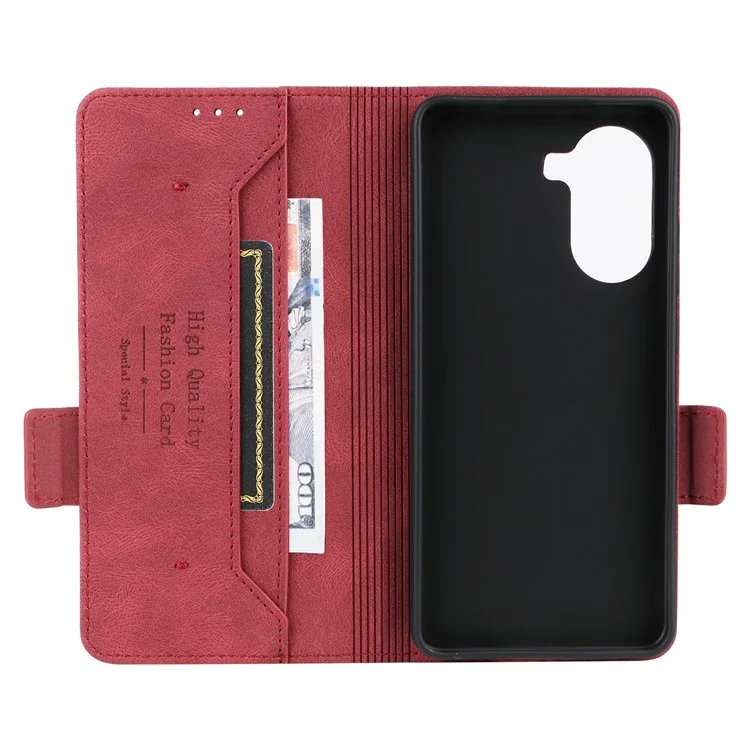 Phone Case for Xiaomi Redmi Turbo 4 5G / Poco X7 Pro 5G Leather Wallet Flip Cover with Hardware Decor - Rose
