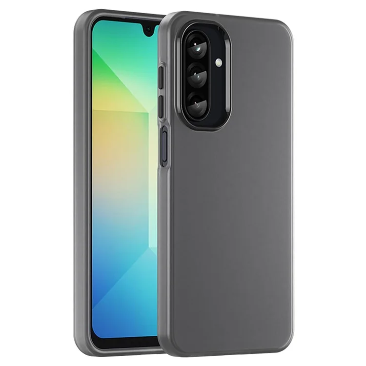 Para Samsung Galaxy A26 5G Funda TPU + PC Cubierta Trasera del Teléfono Diseño Mate Translúcido - Negro