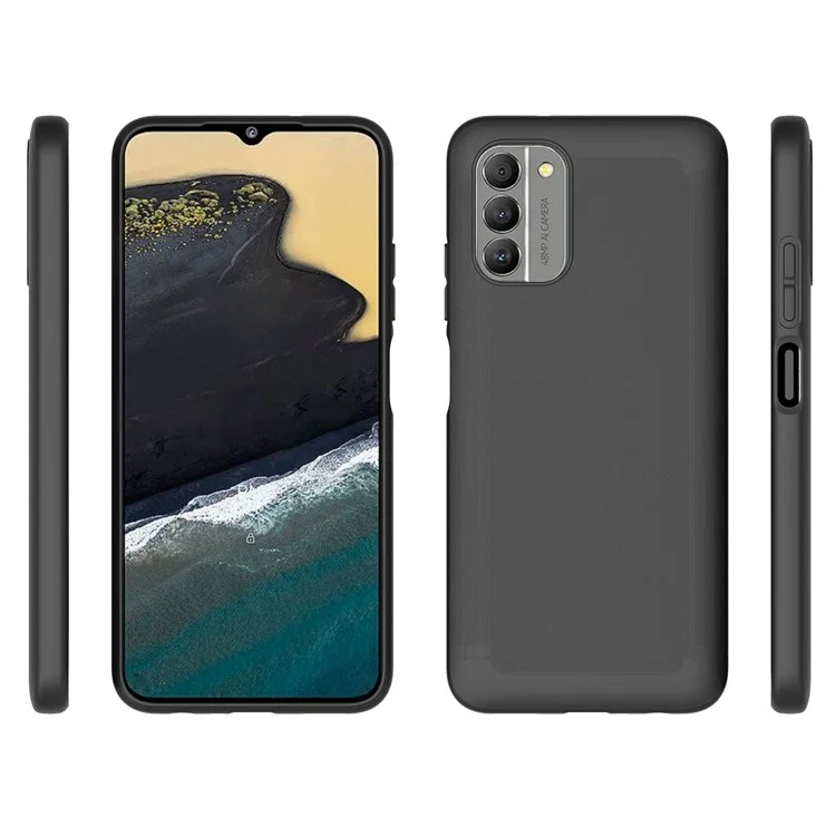 10Pcs / Pack Soft TPU Phone Case for Nokia G400 5G, Dual-sided Matte Finish Protective Cover - Black
