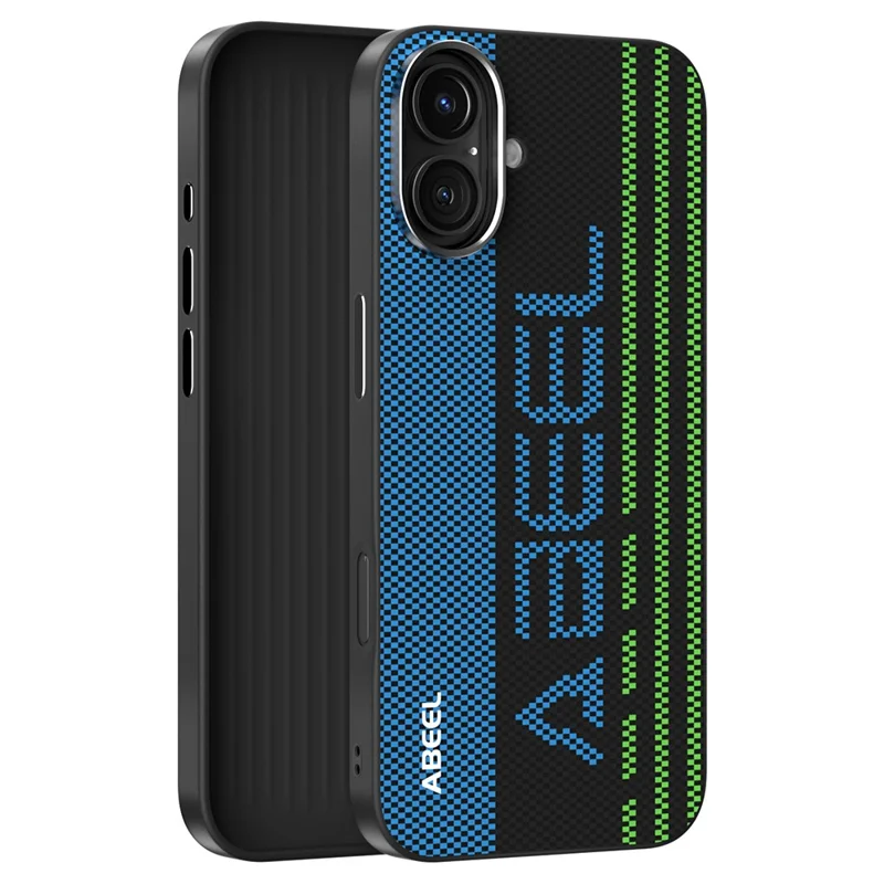 ABEEL For iPhone 16 Case Compatible with MagSafe Micro-Embossing 6D Printed PC TPU Aluminum Alloy Leather Phone Cover - Outstanding No. 1