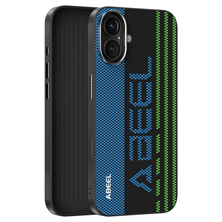 Чехол ABEEL для iPhone 16 Plus, совместимый с MagSafe, с печатным корпусом из поликарбоната, ТПУ и алюминиевого сплава с кожаной отделкой - Выдающийся №1