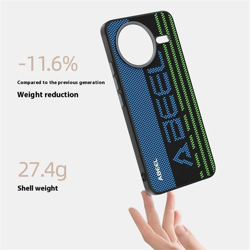 Чехол ABEEL для Xiaomi Redmi K80 Pro 5G, совместимый с MagSafe, с принтом, из поликарбоната, ТПУ, алюминиевого сплава и кожи - Выдающийся №1